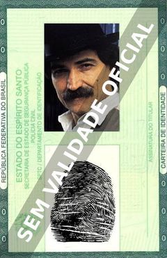 Imagem hipotética representando a carteira de identidade de Belchior