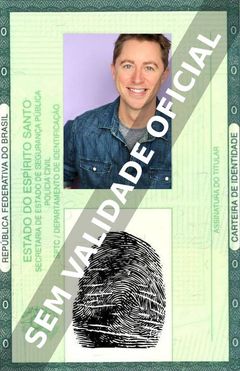 Imagem hipotética representando a carteira de identidade de Ben Pronsky