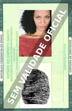 Imagem hipotética representando a carteira de identidade de Betty Okino