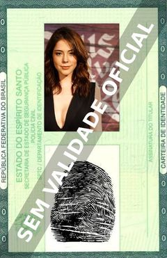 Imagem hipotética representando a carteira de identidade de Bia Arantes