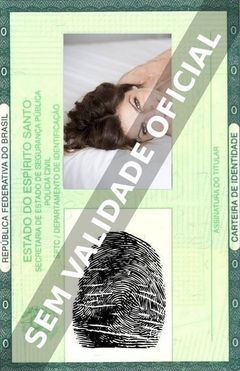 Imagem hipotética representando a carteira de identidade de Bianca Nappi