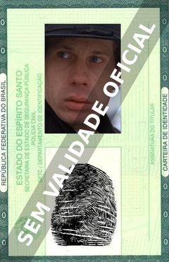 Imagem hipotética representando a carteira de identidade de Brent Hinkley