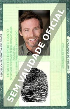 Imagem hipotética representando a carteira de identidade de Brian Donovan