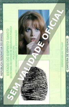 Imagem hipotética representando a carteira de identidade de Brigitte Maier