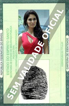 Imagem hipotética representando a carteira de identidade de Bruna Abdullah