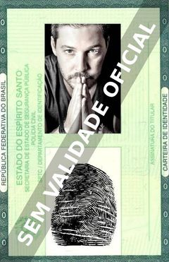Imagem hipotética representando a carteira de identidade de Bruno Torres