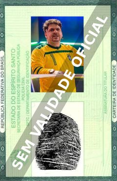 Imagem hipotética representando a carteira de identidade de Caito Mainier