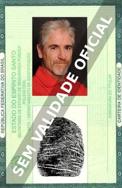 Imagem hipotética representando a carteira de identidade de Carlos Alazraqui