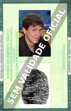 Imagem hipotética representando a carteira de identidade de Carlos Jacott