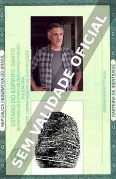 Imagem hipotética representando a carteira de identidade de Carlos Lacamara
