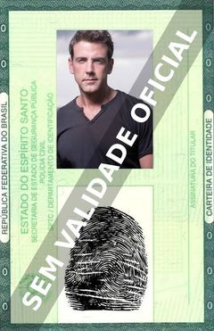 Imagem hipotética representando a carteira de identidade de Carlos Ponce