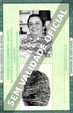 Imagem hipotética representando a carteira de identidade de Cassiano Gabus Mendes