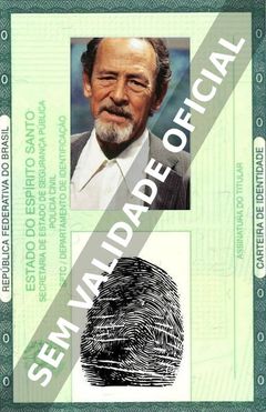 Imagem hipotética representando a carteira de identidade de Castro Gonzaga