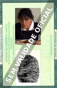 Imagem hipotética representando a carteira de identidade de Catalina Saavedra