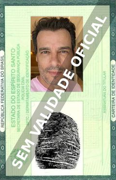 Imagem hipotética representando a carteira de identidade de Celso Portiolli