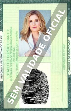 Imagem hipotética representando a carteira de identidade de Chiara Zanni