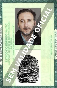 Imagem hipotética representando a carteira de identidade de Christopher Piccione