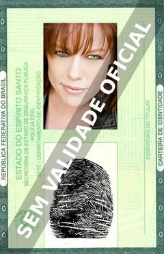 Imagem hipotética representando a carteira de identidade de Cindy Robinson