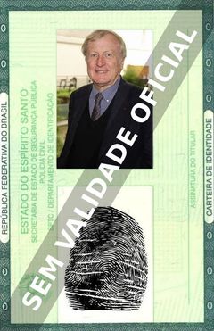 Imagem hipotética representando a carteira de identidade de Claude Rich