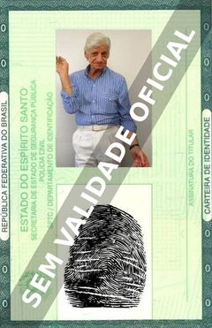 Imagem hipotética representando a carteira de identidade de Costinha