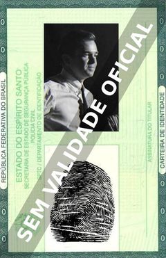 Imagem hipotética representando a carteira de identidade de Creed Taylor