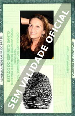 Imagem hipotética representando a carteira de identidade de Cristina Prochaska