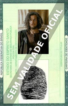 Imagem hipotética representando a carteira de identidade de Cristovão Campos
