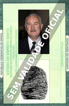 Imagem hipotética representando a carteira de identidade de Dabney Coleman