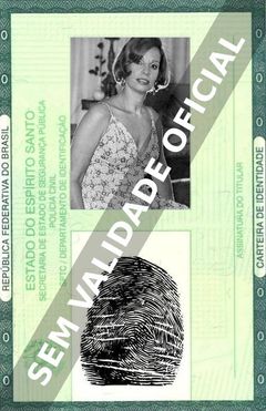 Imagem hipotética representando a carteira de identidade de Daisy Lúcidi