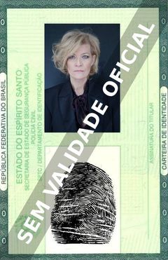 Imagem hipotética representando a carteira de identidade de Dana Wheeler-Nicholson