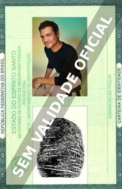 Imagem hipotética representando a carteira de identidade de Daniel Durant