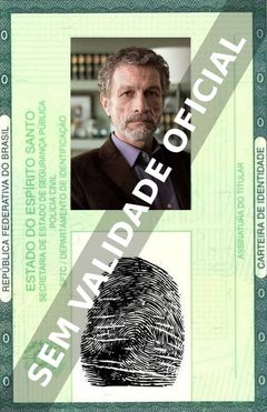 Imagem hipotética representando a carteira de identidade de Daniel Fanego