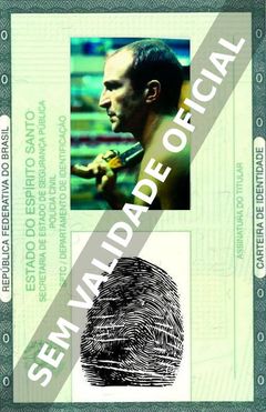Imagem hipotética representando a carteira de identidade de Daniel Giménez Cacho