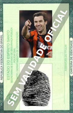 Imagem hipotética representando a carteira de identidade de Darijo Srna
