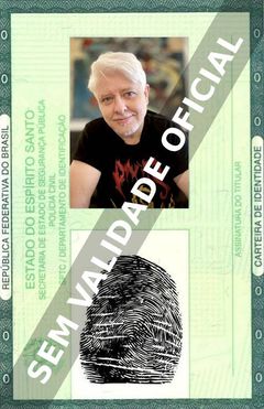Imagem hipotética representando a carteira de identidade de Dave Foley
