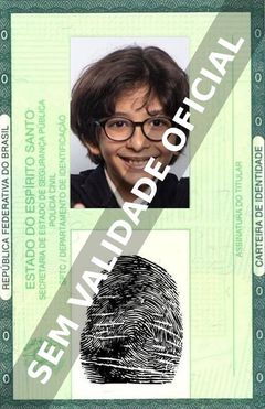 Imagem hipotética representando a carteira de identidade de Davi Lucas