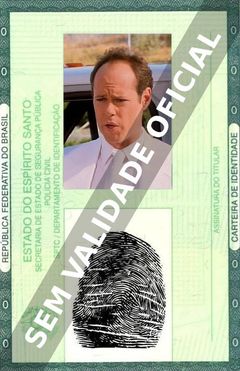 Imagem hipotética representando a carteira de identidade de David Bowe