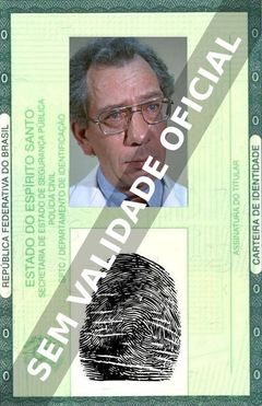 Imagem hipotética representando a carteira de identidade de David Byrd