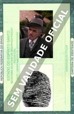 Imagem hipotética representando a carteira de identidade de David Collins