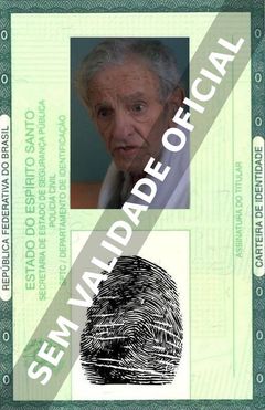Imagem hipotética representando a carteira de identidade de David Fresco