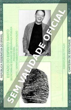 Imagem hipotética representando a carteira de identidade de David Graf