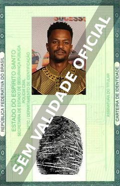 Imagem hipotética representando a carteira de identidade de David Junior
