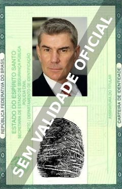 Imagem hipotética representando a carteira de identidade de David Purdham