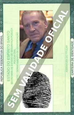 Imagem hipotética representando a carteira de identidade de David Warner