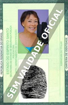 Imagem hipotética representando a carteira de identidade de Debi Derryberry