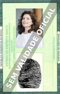 Imagem hipotética representando a carteira de identidade de Debora Bloch