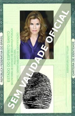 Imagem hipotética representando a carteira de identidade de Deborah Kuhn