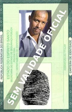 Imagem hipotética representando a carteira de identidade de Dig Wayne