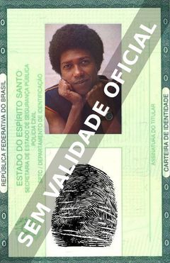 Imagem hipotética representando a carteira de identidade de Djavan