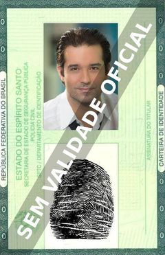 Imagem hipotética representando a carteira de identidade de Domingos Antonio